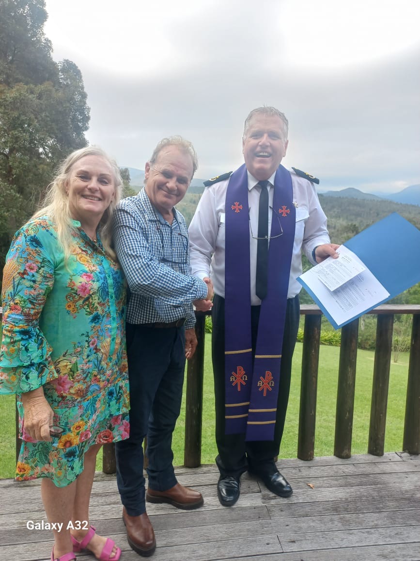 Wedding ceremony by Dr. Gerrit Rademeyer in Leydsdorp